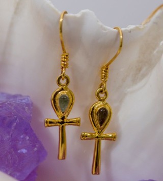 Ankh earring gold-plated