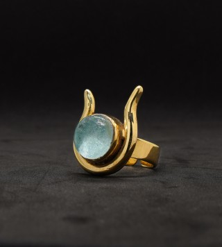 Hathor ring gold-plated