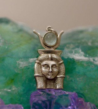 Hathor pendant silver