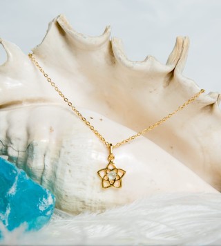 Magdalene-Andara necklace, gold-plated