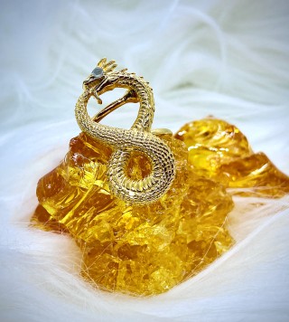 Tiamat-Andara ring, gold-plated