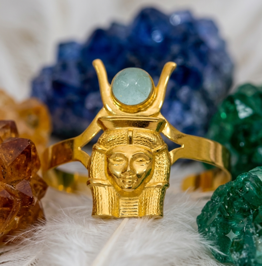 Hathor-andara bracelet, gold-plated