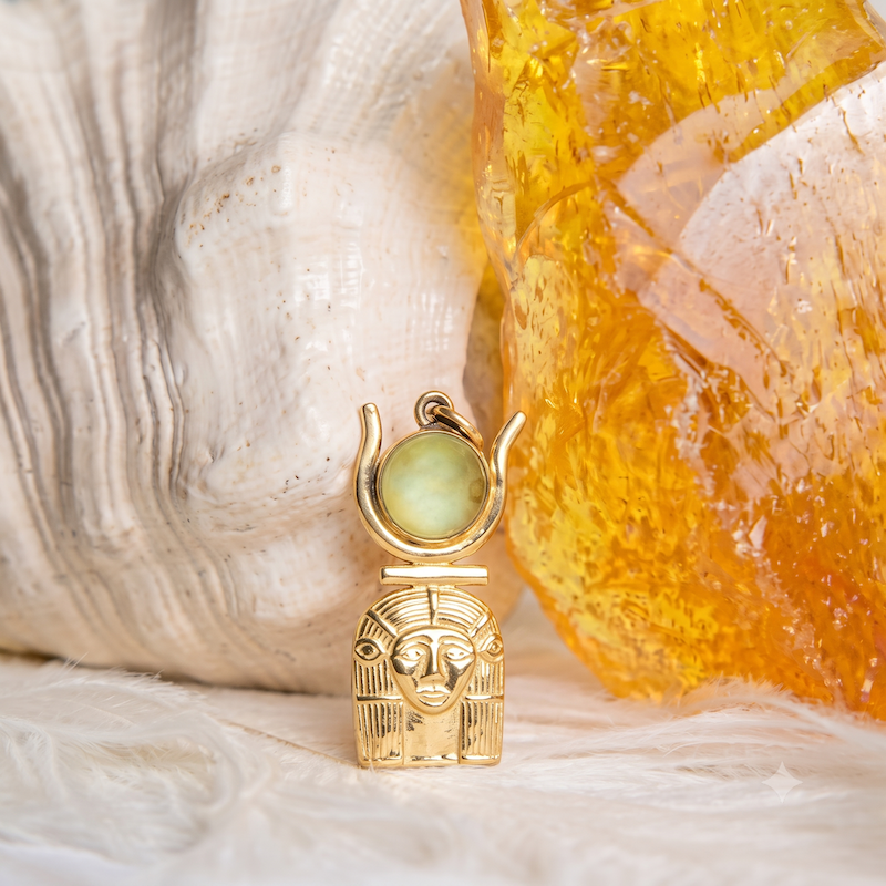 Hathor-andara pendant, gold-plated