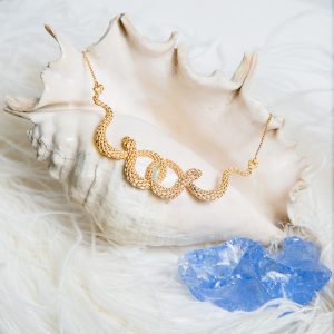 Cleopatra andara necklace, gold-plated